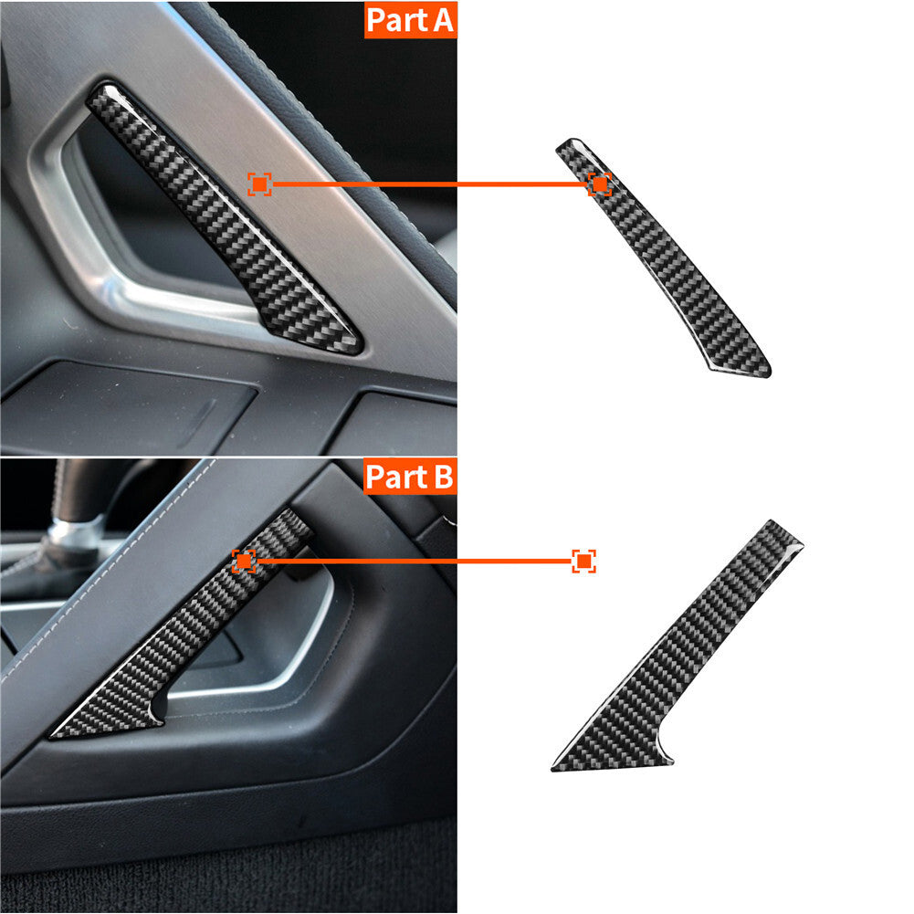 Center Console Panel Trim Cover Carbon Fiber for Chevrolet for Corvette C7 2014-2019