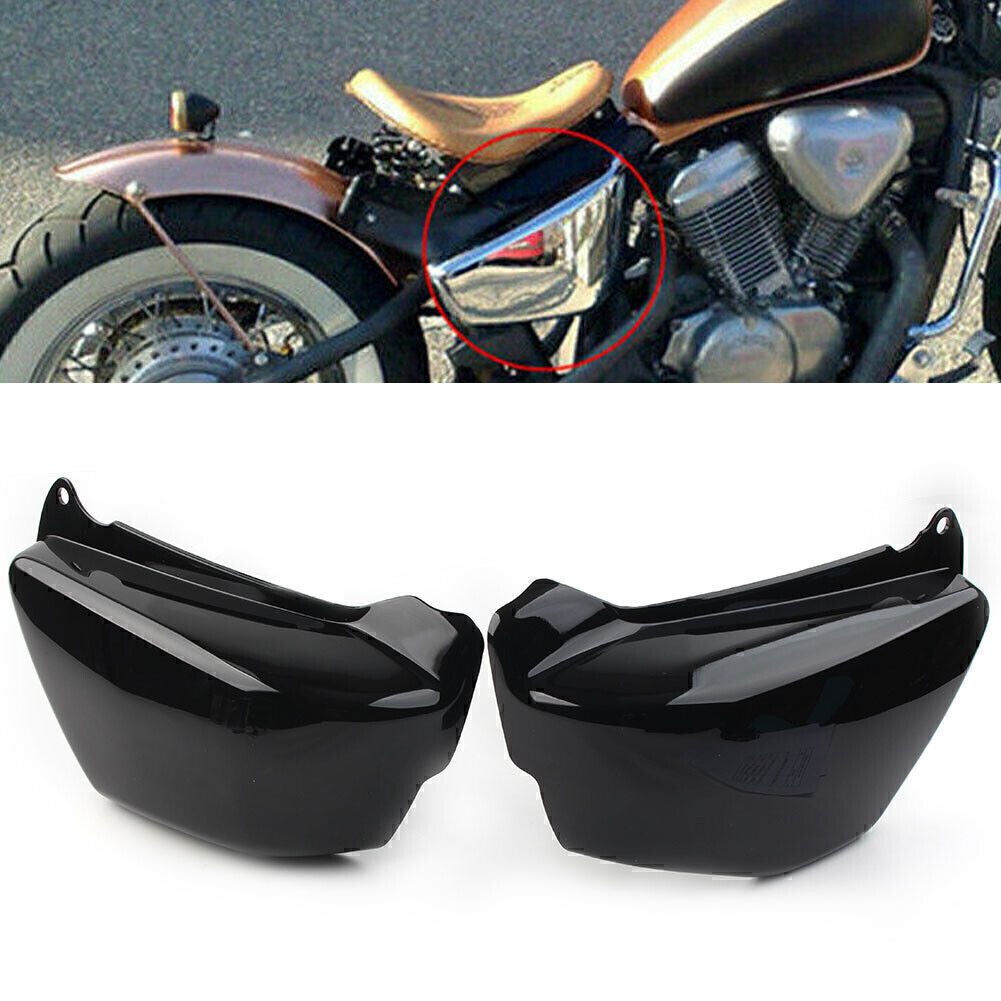 Pair Battery Side Fairing Cover Black for Honda Magna VF 750 VF750C 1994-04 CT