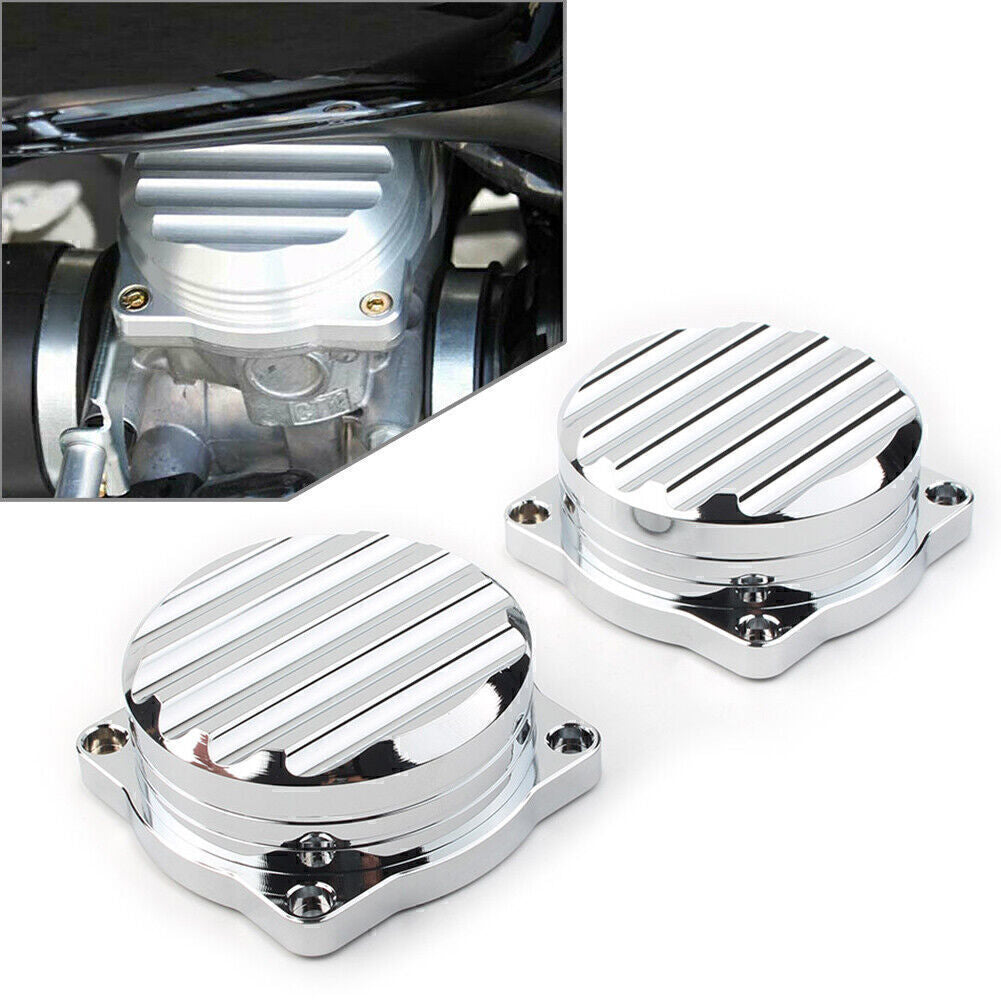 2X Carburetor Cover For Scrambler Thruxton 2008-2015 2009 2010 2011 2012 Chrome