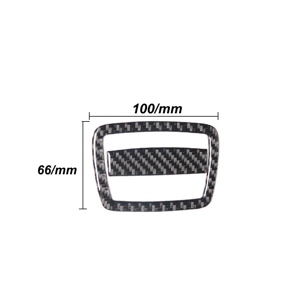 2x Carbon Fiber Storage Box Panel Cover Trim for BMW 6 Series F12 F13 2011-2018