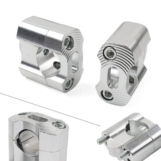 HandleBar Fat Bar Mount Clamps Risers Adaptor 7/8 to 11/8 Dirt Pit Bike Q
