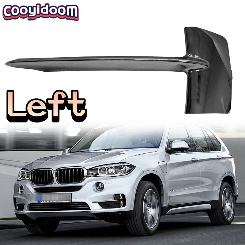 Left for BMW X5 F15 Front Bumper Pure Black Excellence Chrome Grill 7325395