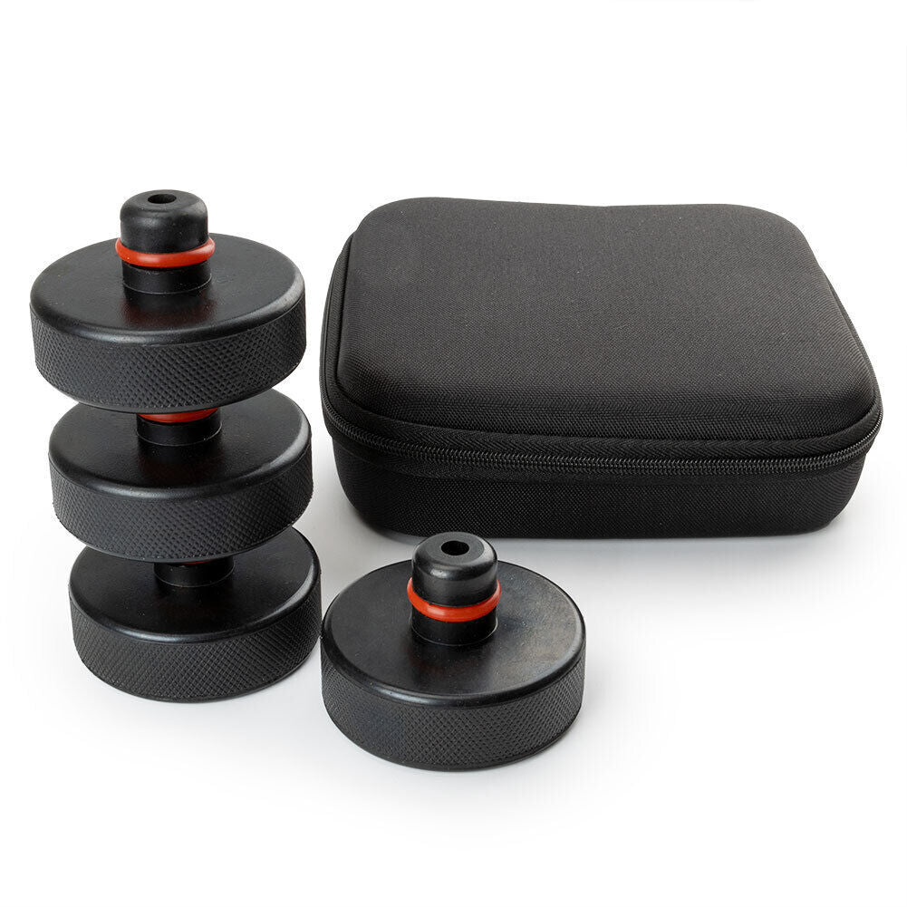 for Tesla Model 3/Y/S/X Car Jack Lift Pad Adapter Tool - 4 Pack-Mesh Storage Bag