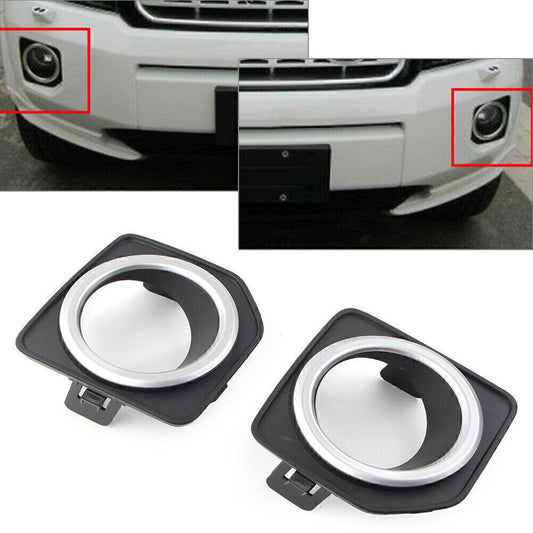 Pair Front Bumper Fog Lamp Cover Bezel for Land Rover Freelander 2 2014-2016