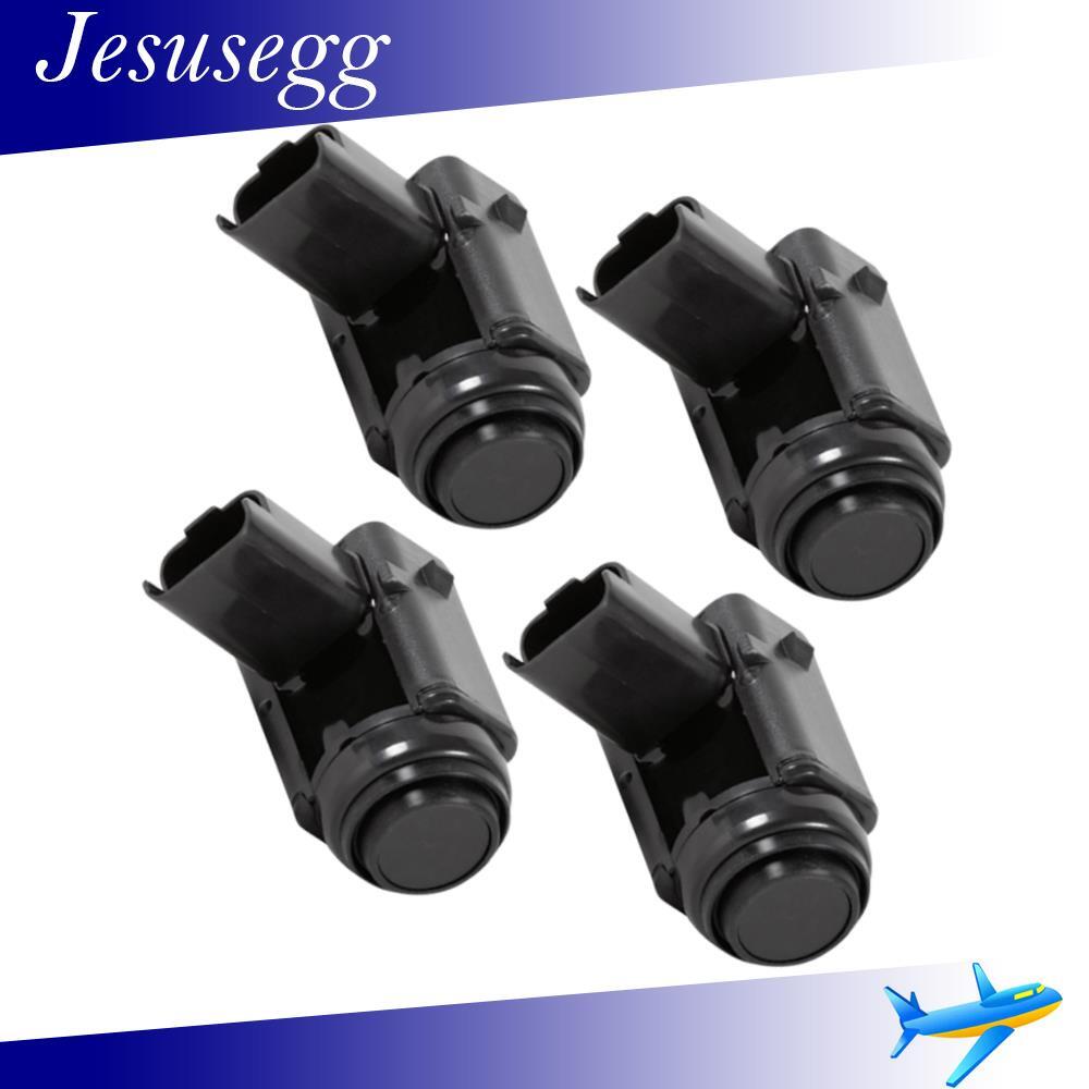 4Pcs Parking Sensor 3 Pins Black Replacement 9663649877 For 407 SW 2004-2010 Q