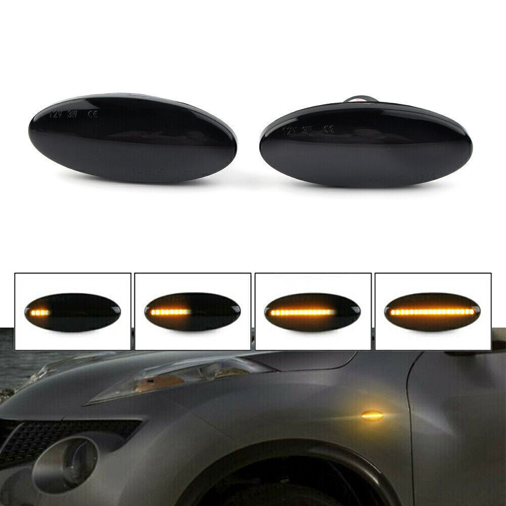 LED Side Marker Turn Signal Light Lamp Amber for Nissan qashqai juke x-trail Car