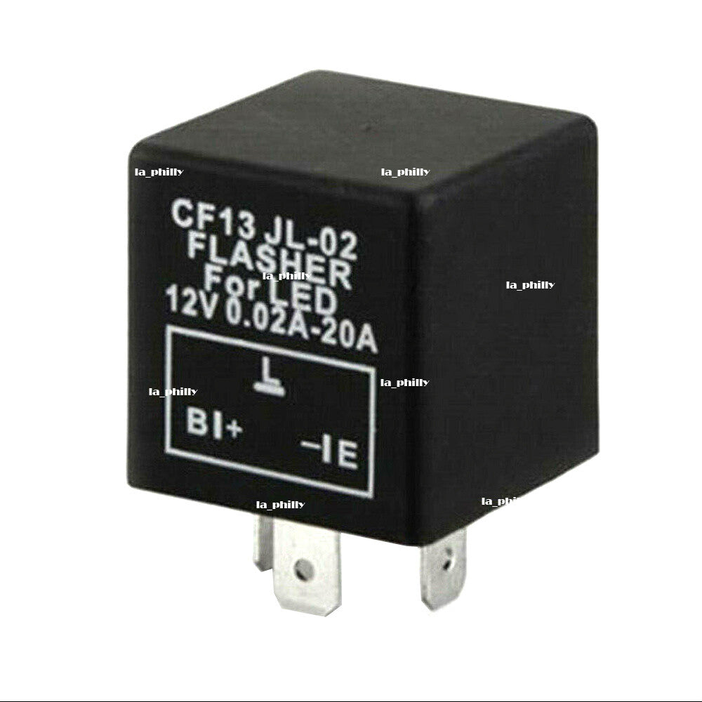 12V 3-Pin Car Flasher Relay Fix LED Light Turn Signal Hyper Flash CF13 JL-02 Q