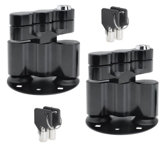 Upgrade and install lock 2 with the same key suitable for Rotopax lock installation.