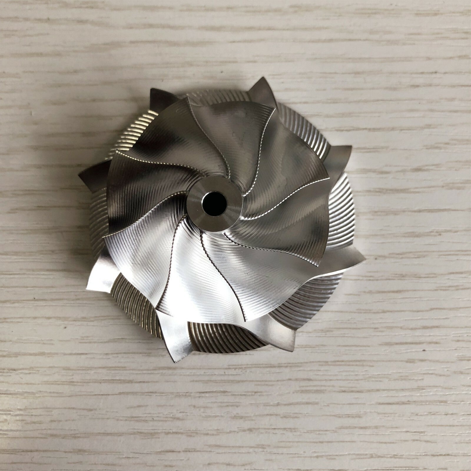 TD04 50.00/67.00 mm 8+0 insert spot milling performance billet compressor wheel