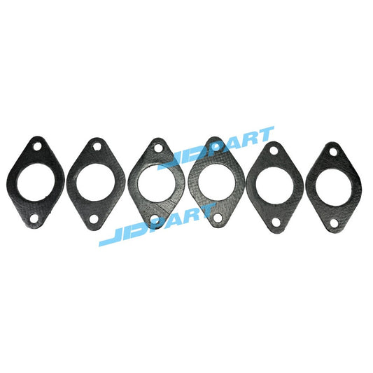 6-piece exhaust manifold gasket set 109-5313 for Caterpillar 345B C10 3406E engine parts