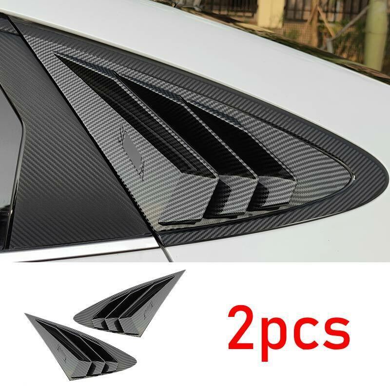 for Hyundai Sonata 2021+ ABS Carbon Fiber Style Side Window Louver Shutter Cover n