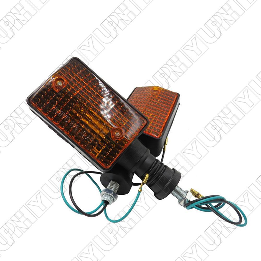 2× Rear Turn Signal Light Blinker for Yamaha XT350 XT600 XT550 DT50 DT125 TW200 Q