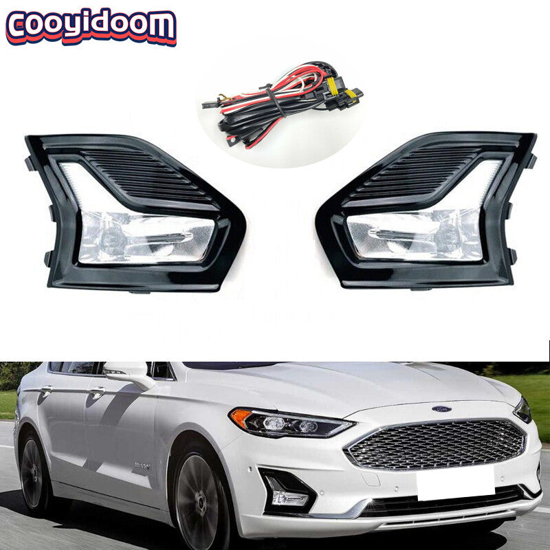 For 2019-20 for Ford Fusion LED Front Bumper Driving Lamp Fog Light W/CoverHarness