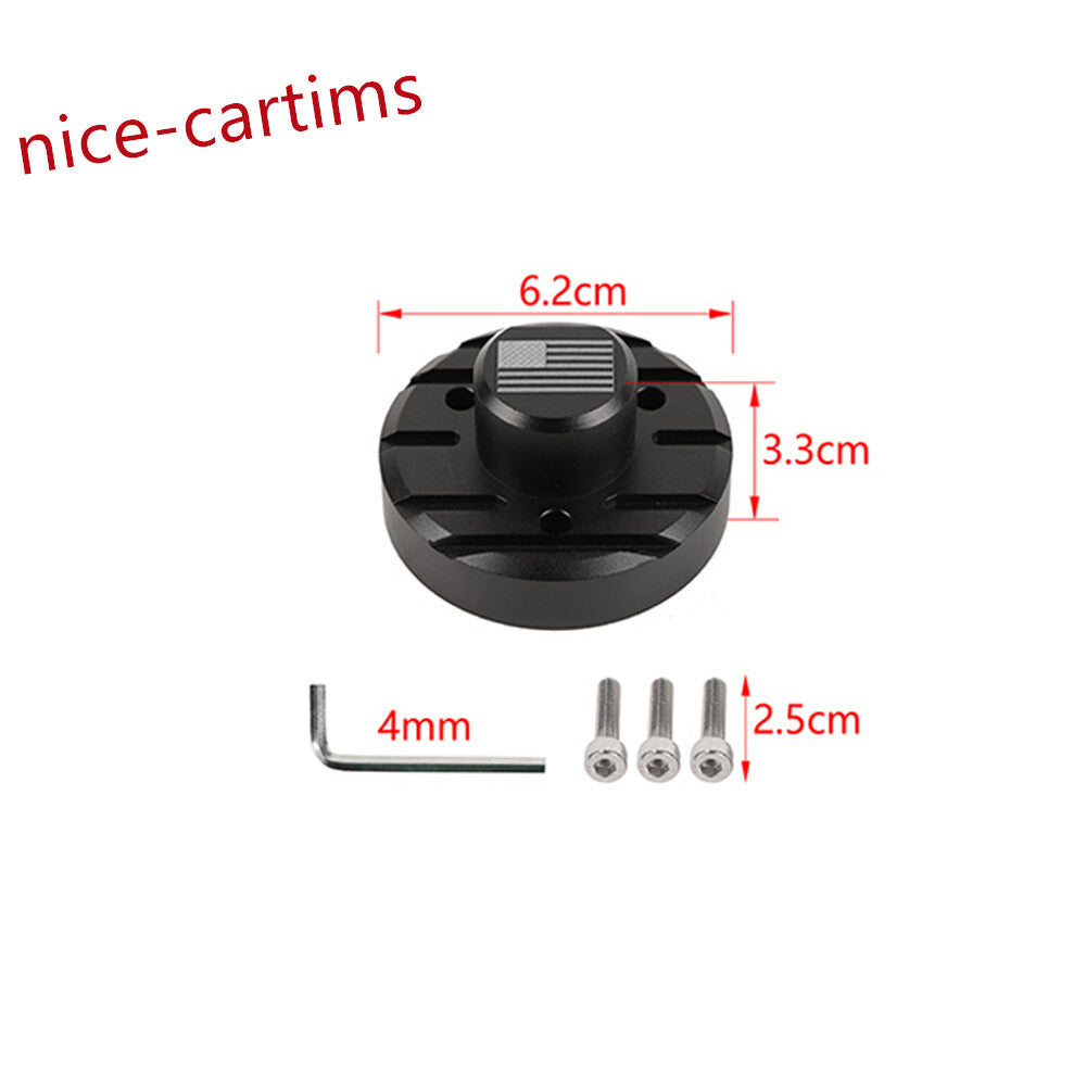 Alloy/Steel Radio Antenna Base Replace Cover for Jeep for Wrangler JK JL JT 2007-23