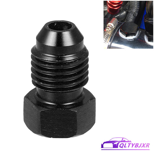 4AN Male Flare Bolt Blanking Plug End Cap Lock Nut Fitting Adapter Hex Black AN4