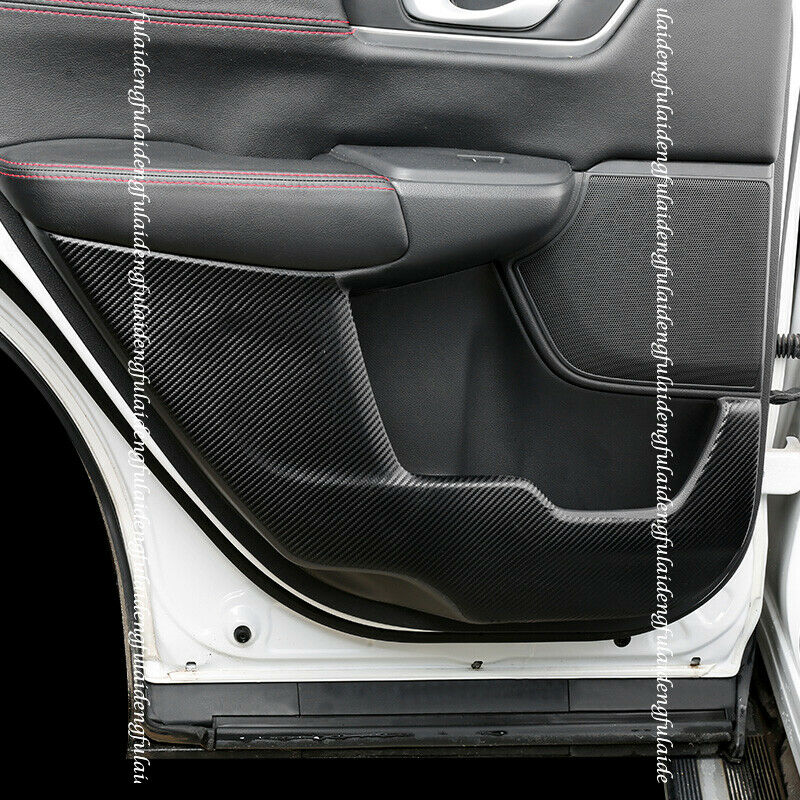 for Honda CR-V CRV 2017-2022 Leather Black Door Anti-Kick Panel Guard cover trim