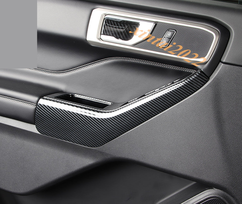Carbon Fiber Exterior Side Door Handle Cover Trim for Corolla 2019-2023 v