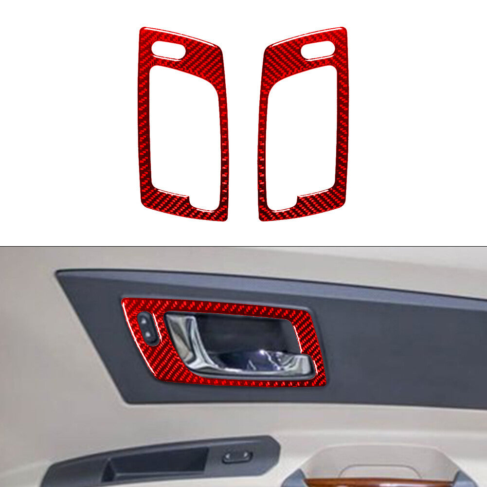 4Pcs Carbon Fiber Door Trim Panel Cover Trim for Alfa Romeo Giulia 2017-2019 v