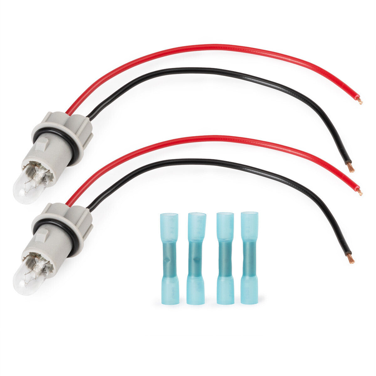 2Pcs Fit for Mercedes-Benz CL Side Marker Lamp Light Bulb Socket Wire Harness