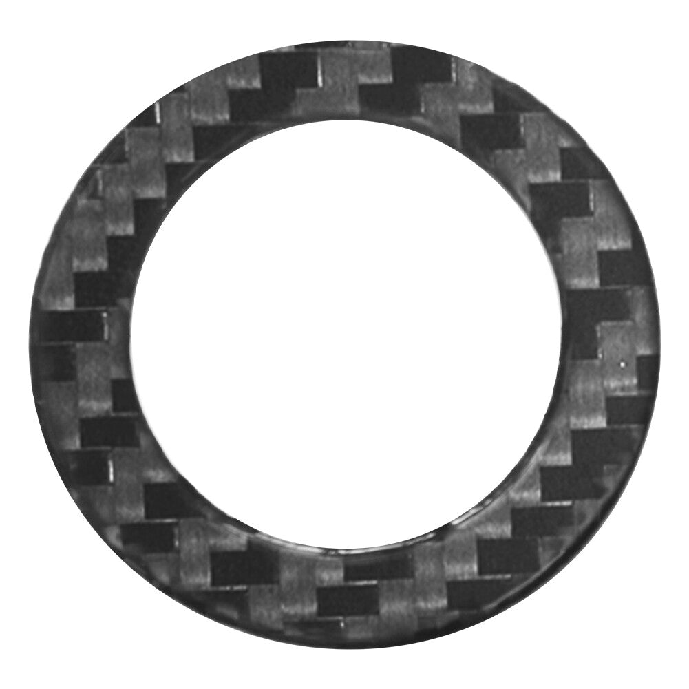 Carbon Fiber Ignition Button Circle Cover Trim for Toyota Hilux 2015-2021