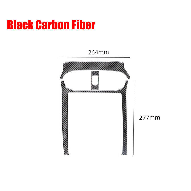 Carbon-filled car center control warning light panel trim for Corvette C6- n