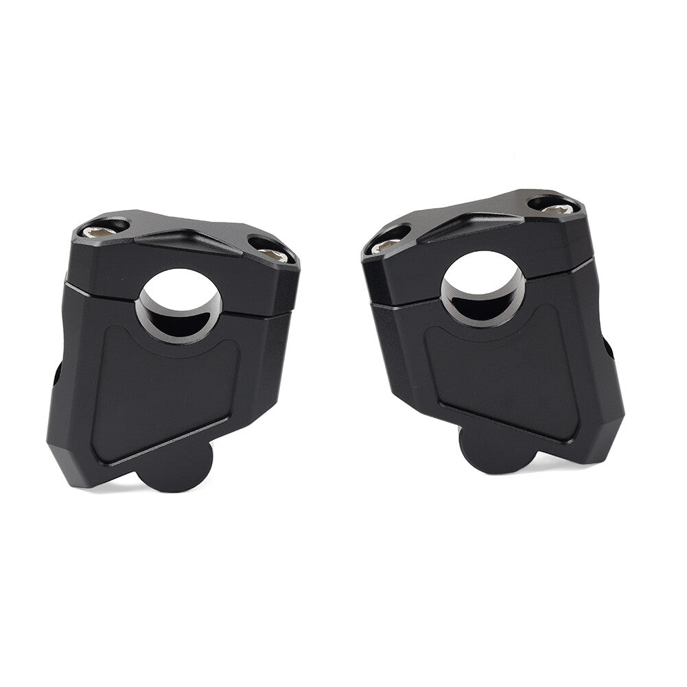 Black Motorcycle 7/8 22mm Handlebar Bar Mount Clamp Riser for Honda for Suzuki