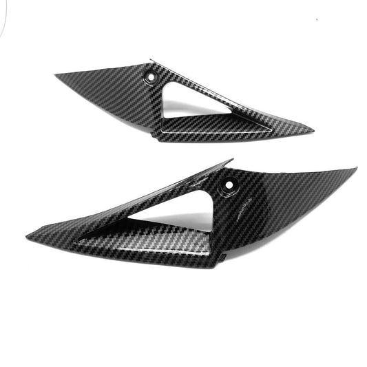 Carbon fiber headlight side panel cover fairing for Honda CBR1000RR 2004 and 2005 models.