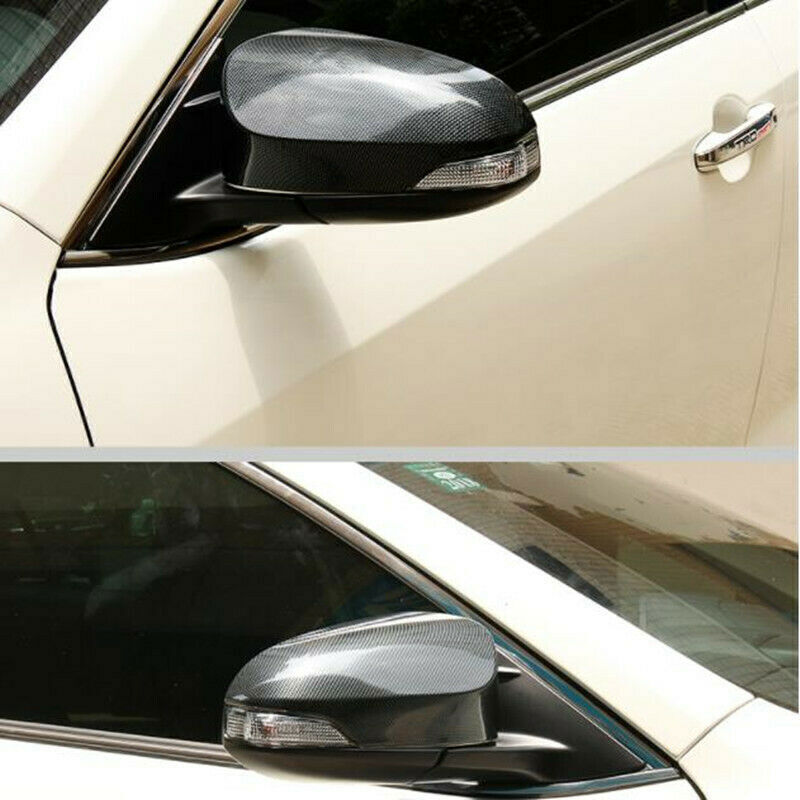 for Toyota for Camry 2012-2017 Carbon Fiber Side Mirror Overlay Rear View Cover Trim