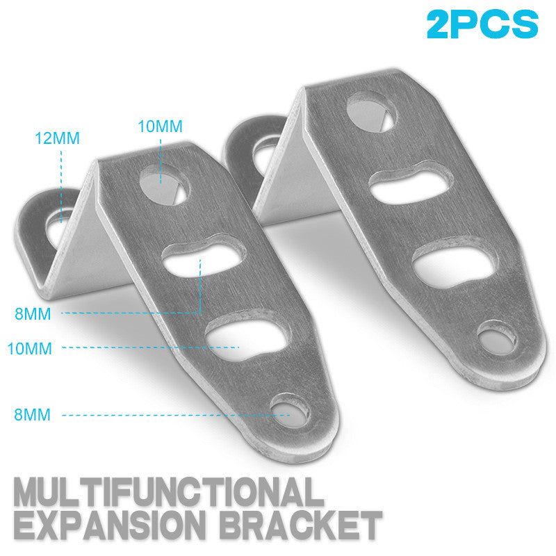 Pair Motorcycle Headlight Spot Light Driving Turn Signal Fog Bracket Mount Clamp