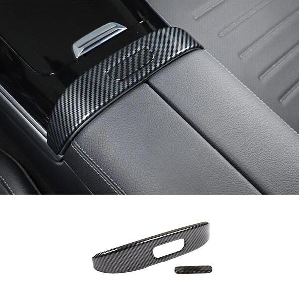 Carbon Fiber Console Armrest Box Switch Decor ABS for Benz GLC X254 2023-2024