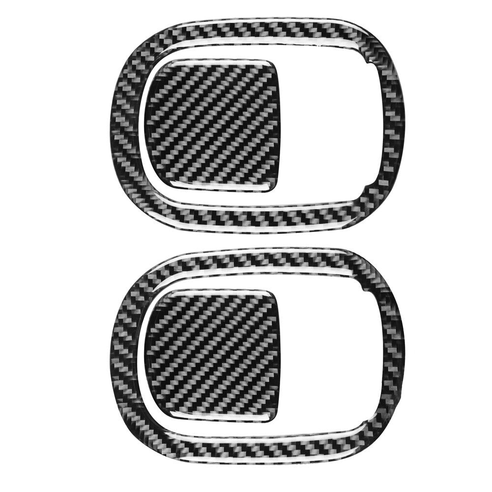 2X Carbon Fiber Door Switch Inner Frame Cover Trim For Ranger 2019-2022 v