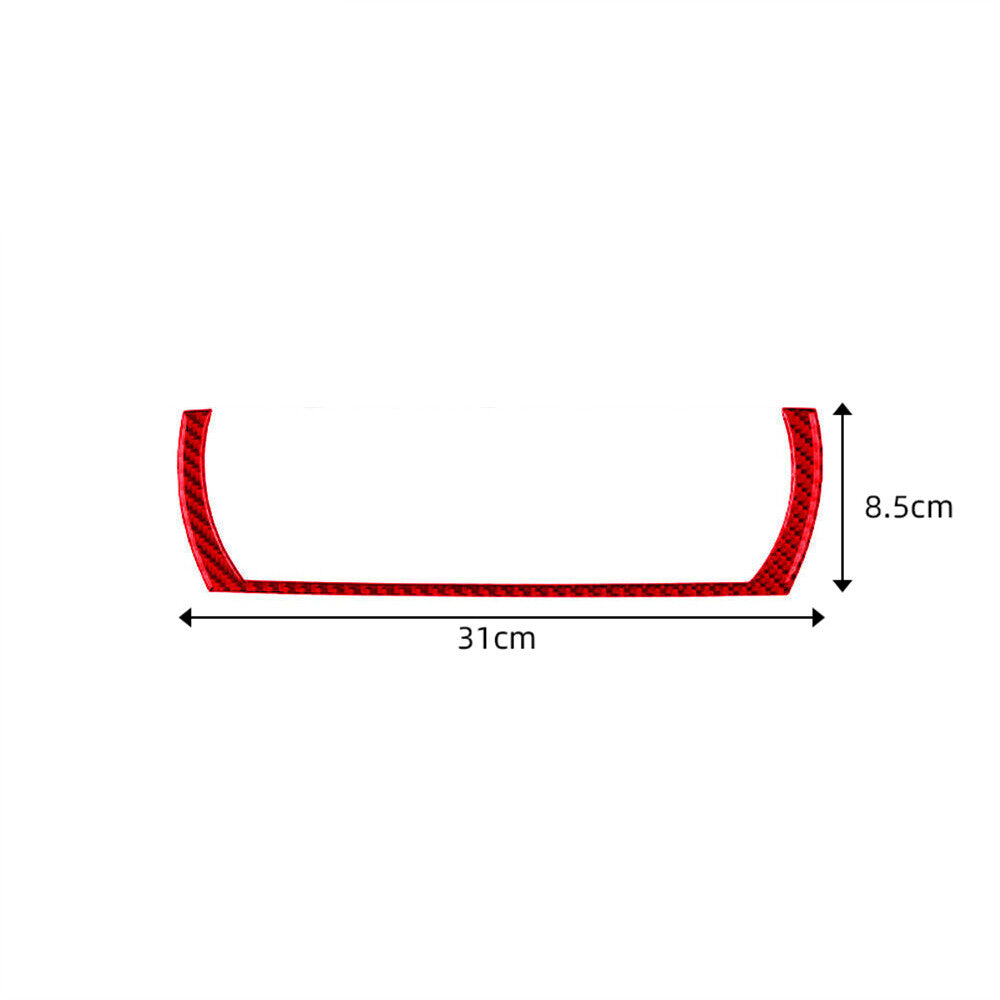 Red Carbon Fiber Dashboard Lower Strip Trim for BMW X3 E83 2004-2010 Accessories