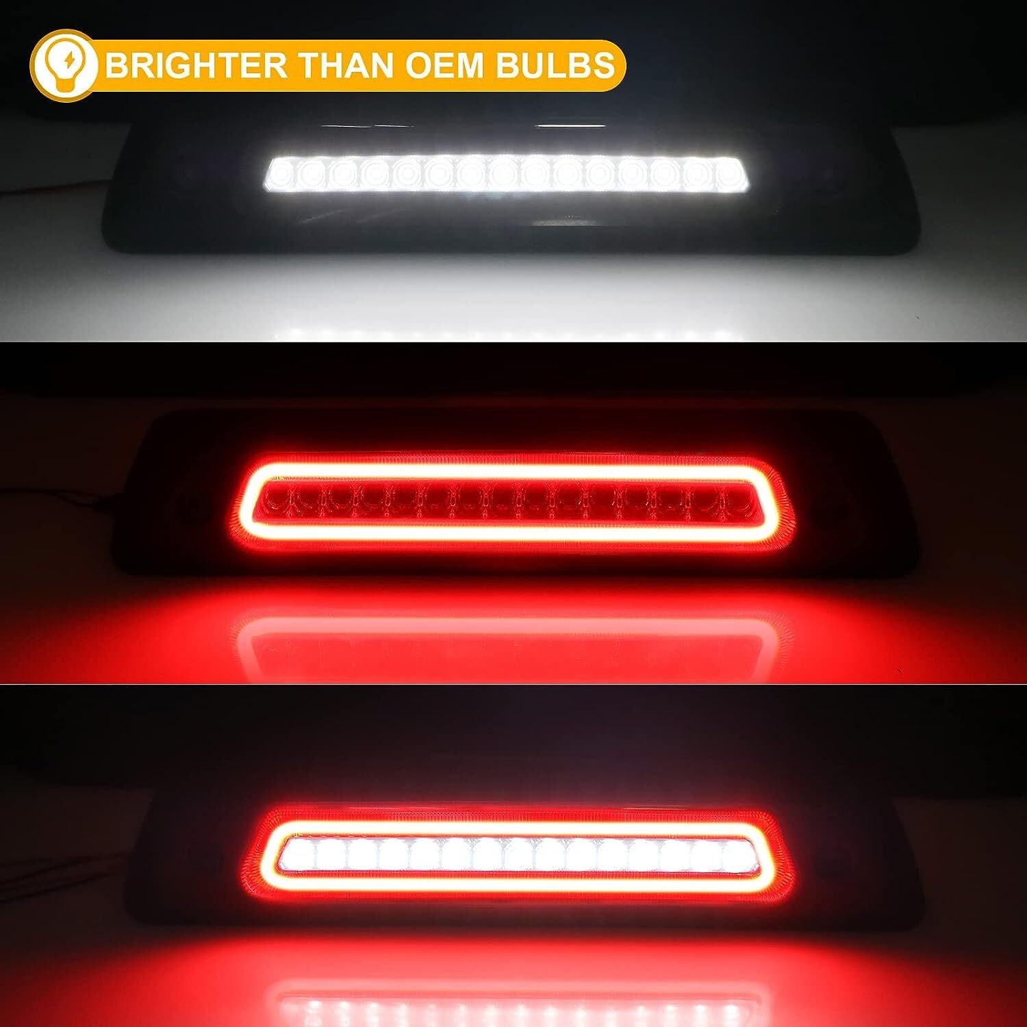 Smoked for 2009-2014 Optic Style LED Third Brake Light/Cargo Light - n