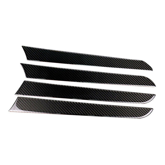 4pcs Carbon Fiber Interior Door Panel Cover Trim Sticker for Audi A4/B8 09-2016 n