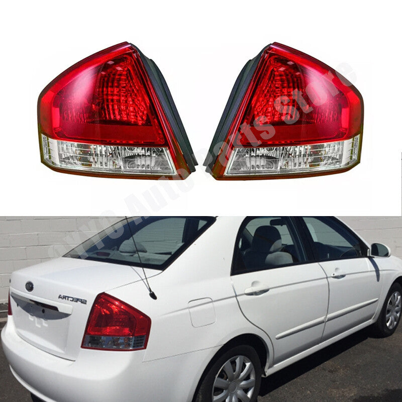 Pair Rear Taillight Tail Lamp Left Right for Kia Spectra Sedan 2007 -2008