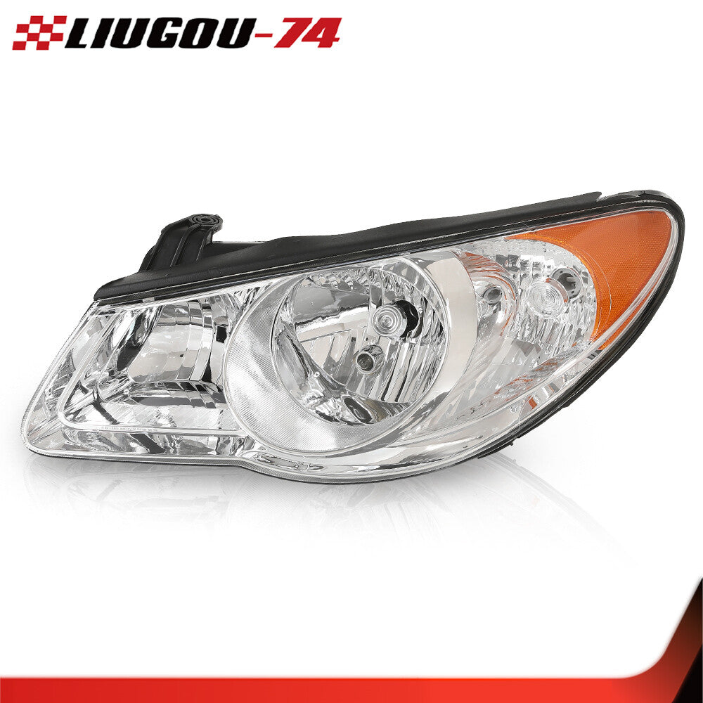 Halogen headlights with bulbs on the left side, suitable for 2007-10 for Elantra Sedan