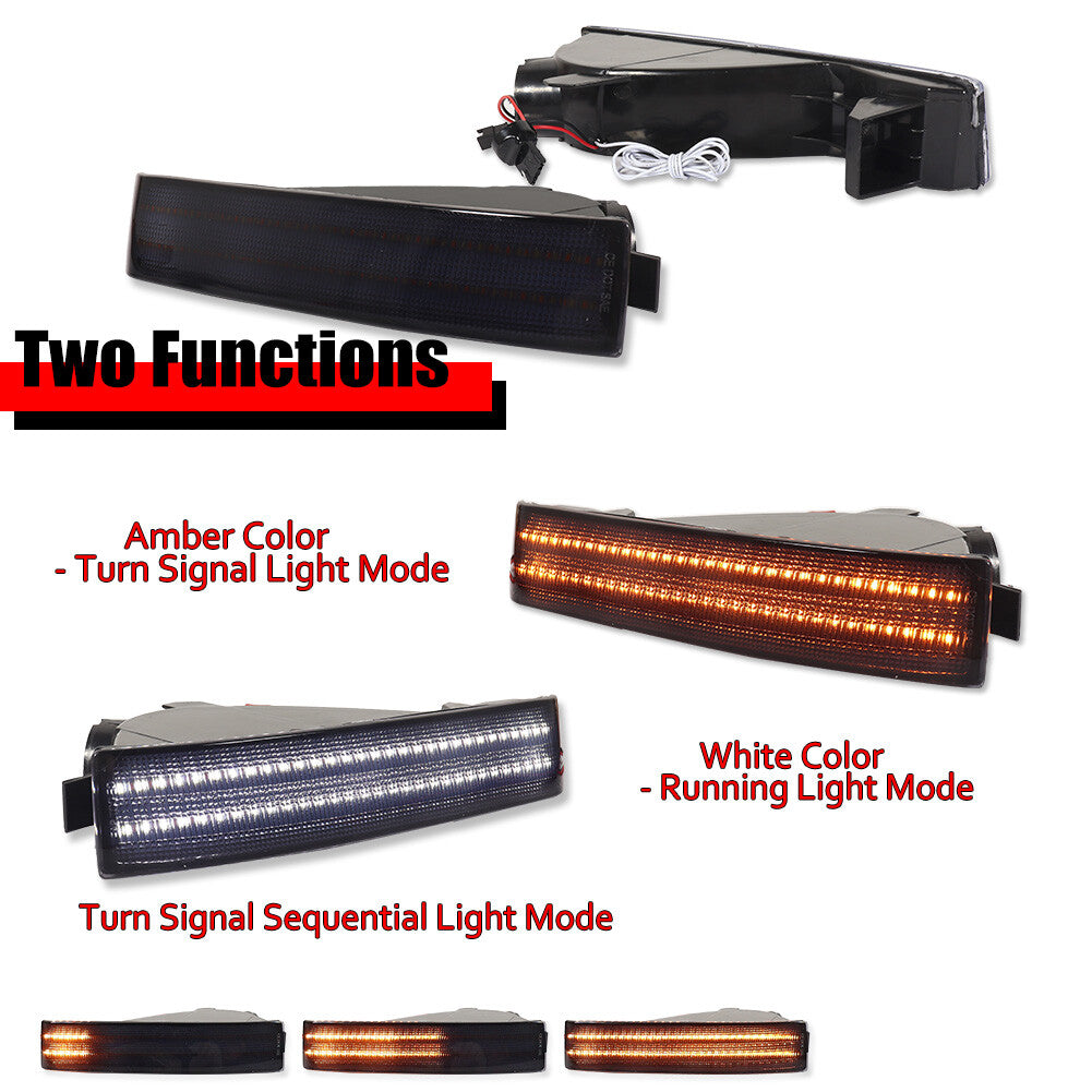 2-piece smoke switch LED signal light left+right set suitable for Honda Prelude 1992-1996- v