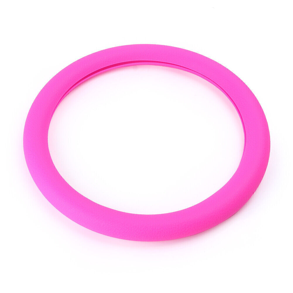 12.99-14.96Universal Car Steering Wheel Glove Cover Non-slip Rose Red