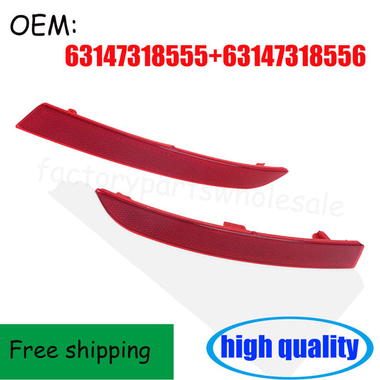 1. Dual rear bumper reflective signal lens suitable for 5 F10 F18 LCI 2014-2017 n