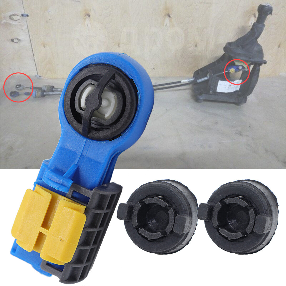 3pcs Gear Linkage For MEGANE II SCENIC II Control Cable Shift Lever End Grommet