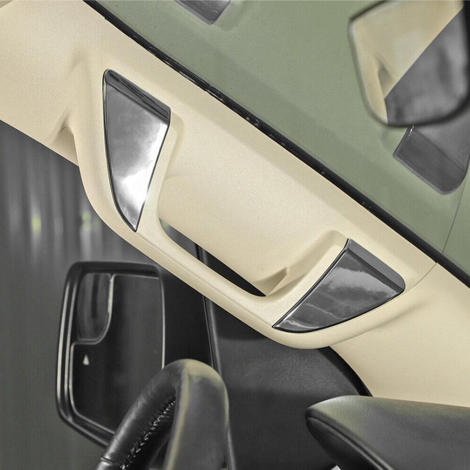 For 2019-2024 for Dodge for RAM 1500 ABS Chrome Interior A-pillar Handle Cover Trim 4PCS v