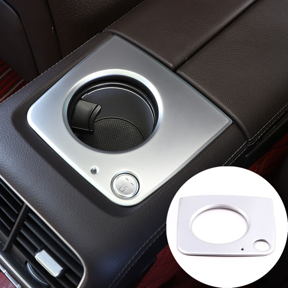 Armrest box rear cupholder panel trim cover for GLE GLS 20-22- n