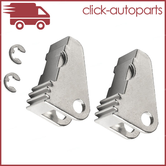 2Qty Silver Door Handle Paddle Gear 1042845-00-B for Tesla for Model S 2012 to 2019