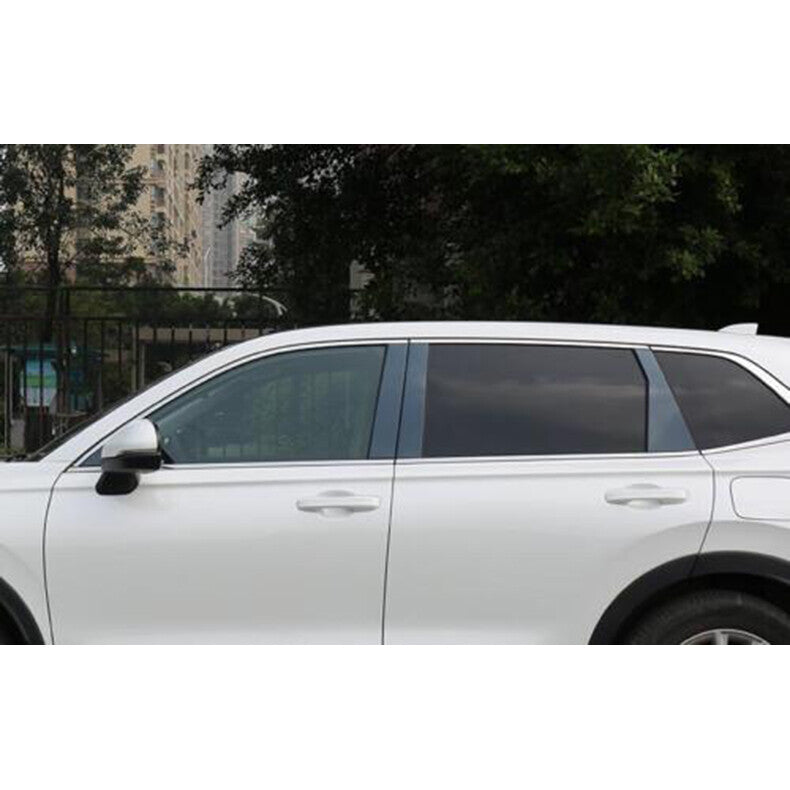 for Honda CR-V 2023-2024 Black steel Pillar Posts Set Door Trim Piano Cover Kit