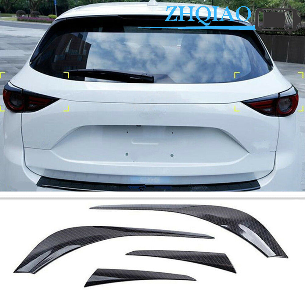 4P Rear Light Lamp Eyebrow Eyelid Bezel Cover Trim Fits for Mazda CX-5 CX5 2017-2019