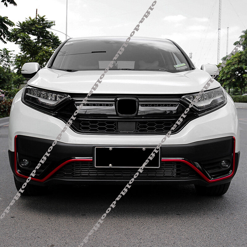 Front Grille Grilles Moulding Cover Trim for Honda CR-V 2020-2022 Glossy Black