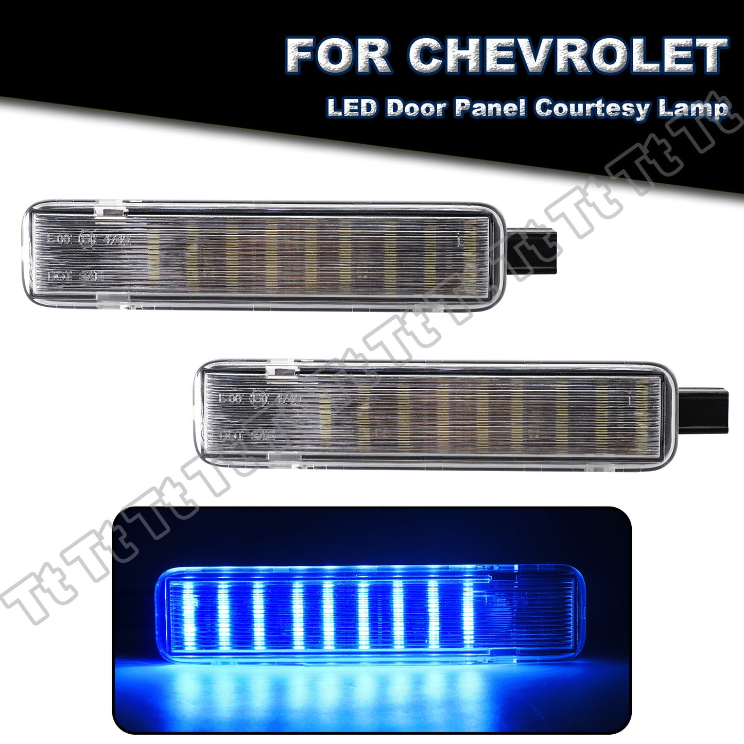 Fit for Silverado for Sierra C/K for Hummer H2 LED Interior Door Panel Courtesy Lights- v