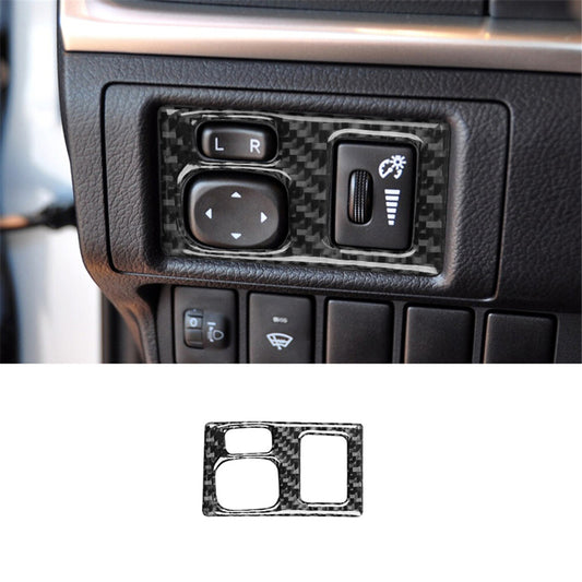 Carbon fiber interior dimming control cover trim for Lexus CT200h 2011-2017