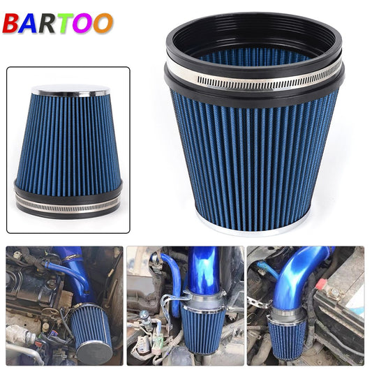 Blue Short 6 152mm Inlet Truck Air Intake Cone Replacement Dry Air Filter Q