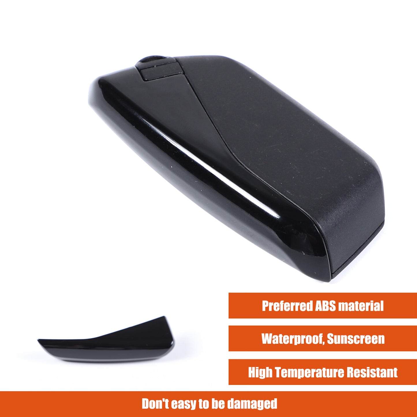 Glossy black key shell protective cover for 2023 iX, i7, XM, X7, X5, X6, and 2024 models. n